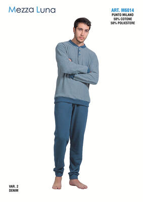 PIGIAMA UOMO M/L M6014 Tellini S.r.l. Ingrosso Abbigliamento
